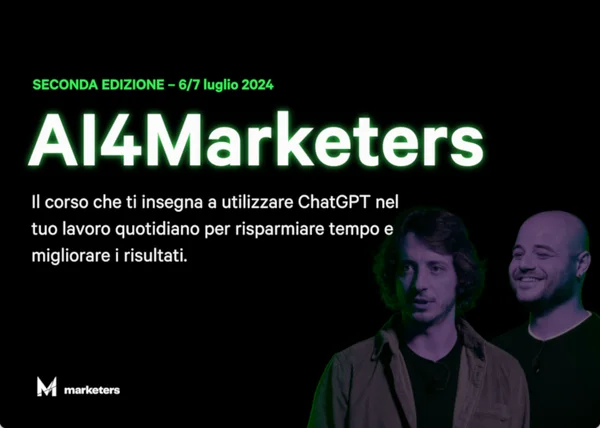 AI4Marketers – Marketers - copertina corso