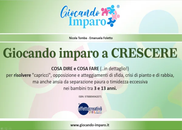 Giocando imparo a CRESCERE – Giocando Imparo - copertina corso