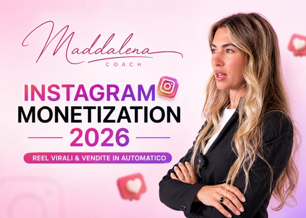Instagram Monetization 2026 – Maddalena Coach - copertina corso