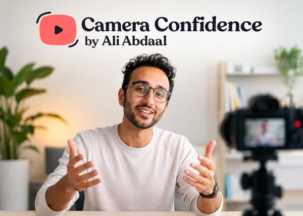 Camera Confidence Masterclass – Ali Abdaal - copertina corso