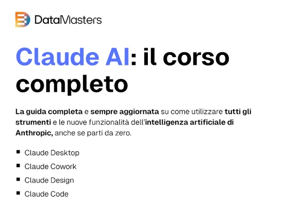Corso Claude AI: il corso completo – Data Masters