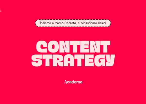 Content Strategy – Marketing Espresso AcadeME - copertina corso